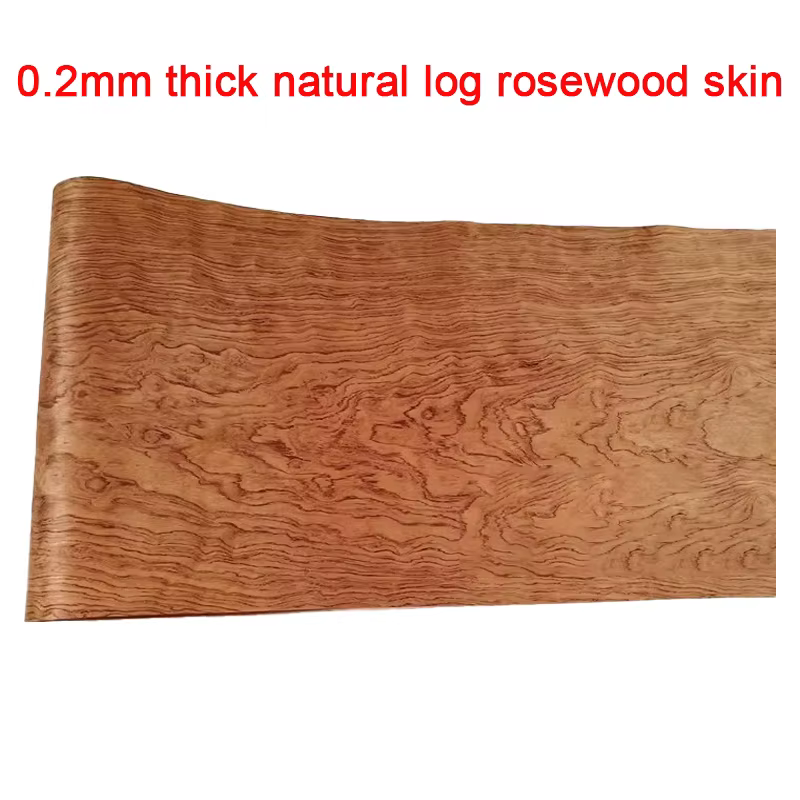 Placage en bois de rose naturel 270x40cm, feuille entière de 0.2mm, matériaux de décoration et de rénovation de meubles faits à la main