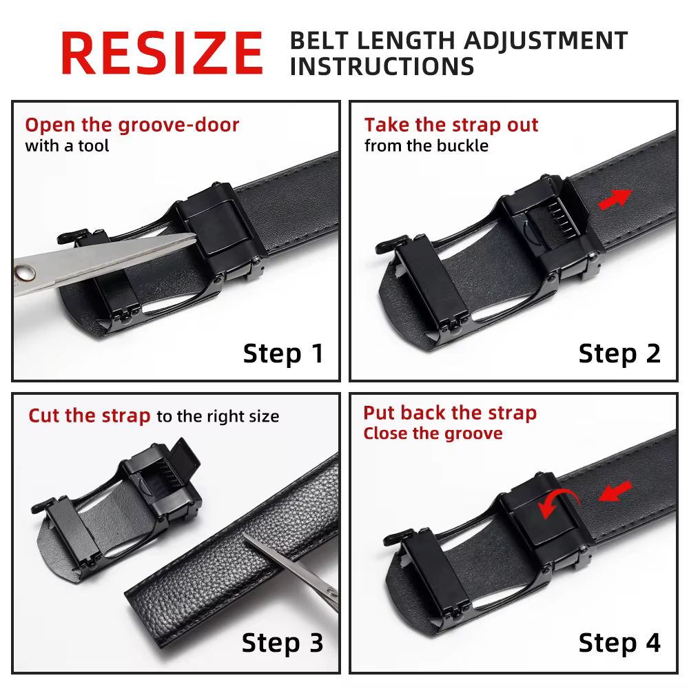 Ceinture en cuir véritable LAMBRUSSO pour homme