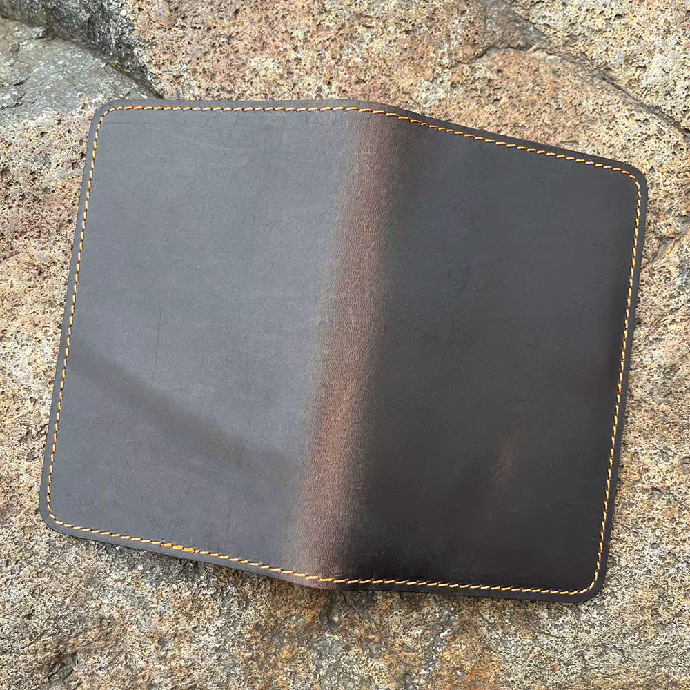 Porte-monnaie personnalisé en cuir véritable pour hommes