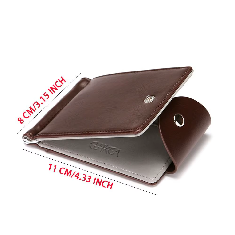 Portefeuille en cuir PU pour hommes