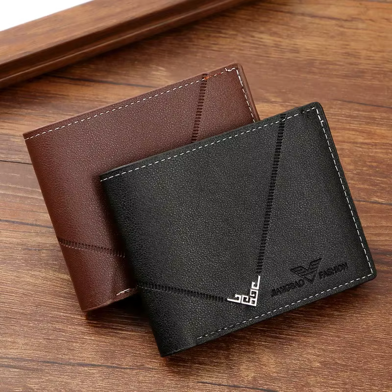 Portefeuille fin en cuir pour homme