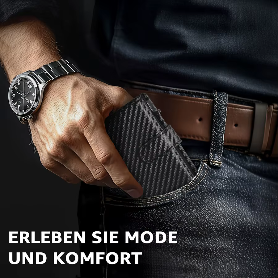 Portefeuille pour hommes avec porte-monnaie Protection RFID