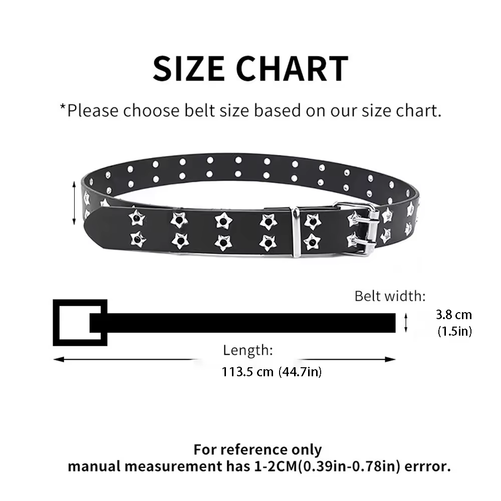 Ceinture pour femme à double trou