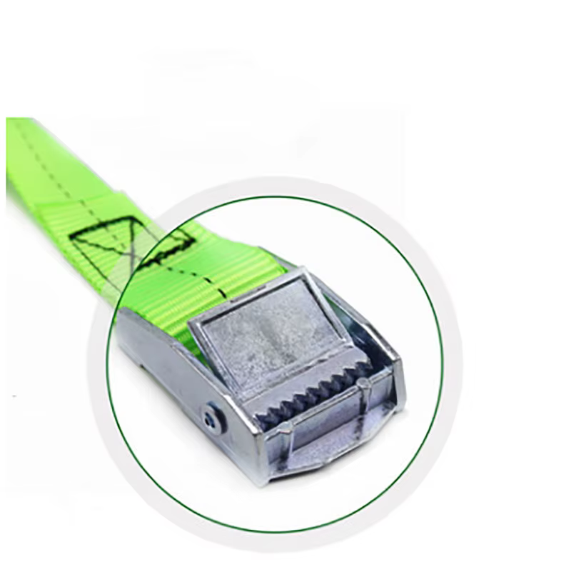 Ceinture d'arrimage à boucle solide pour moto et vélo, sangles de chargement avec boucle en métal, remorquage pour sac à bagages, ceinture à cliquet en corde