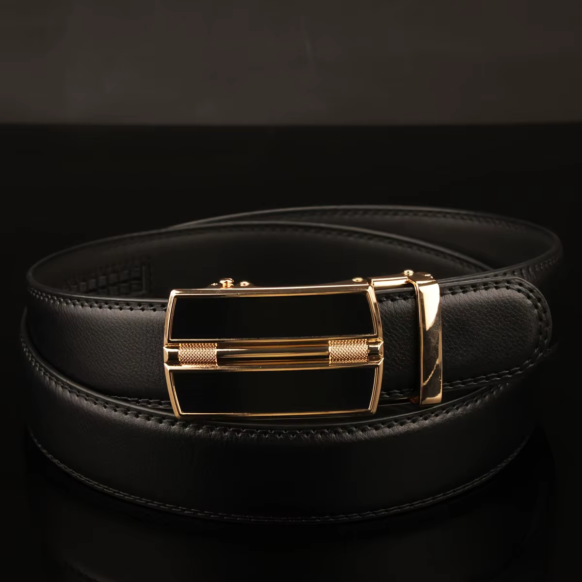 Ceinture à boucle automatique pour homme