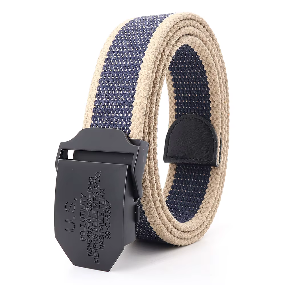 Ceinture jeans ceintures pour homme noir US boucle mode
