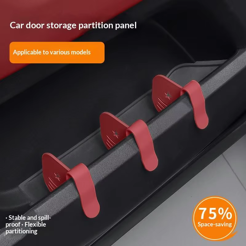 1/2 pièces Panneau de séparation universel pour fente de porte de voiture, organisateur de rangement pour compartiment latéral de voiture, accessoires automobiles