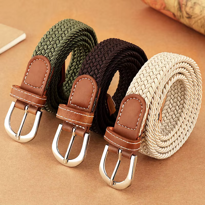 Ceinture élastique et tissée pour femme