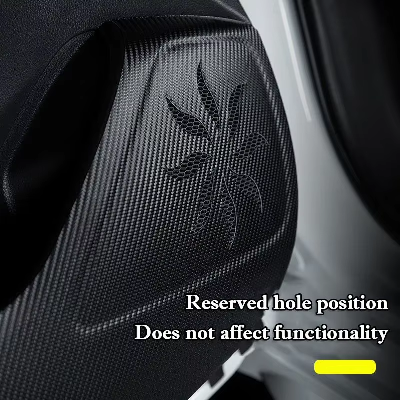 Coussinet Anti-coup de pied pour porte de voiture, autocollant de protection pour panneau de portes en Fiber de carbone Great Wall Poer 2023 2024, accessoires d'intérieur automobile