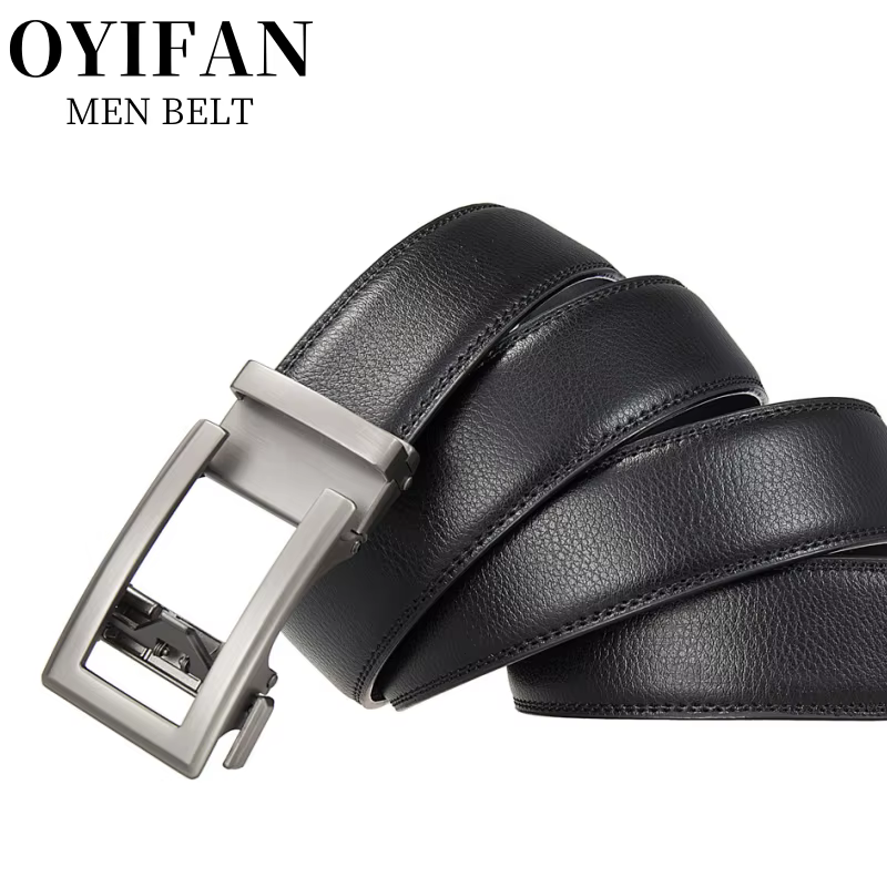 Ceinture à boucle automatique de créateur de mode pour hommes