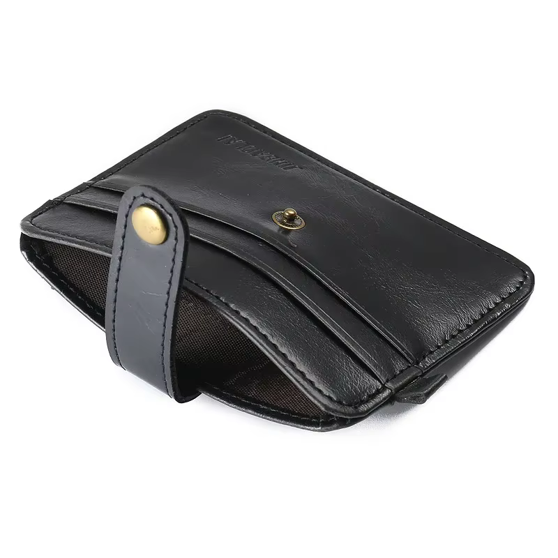 Portefeuille Vintage en cuir Pu pour hommes