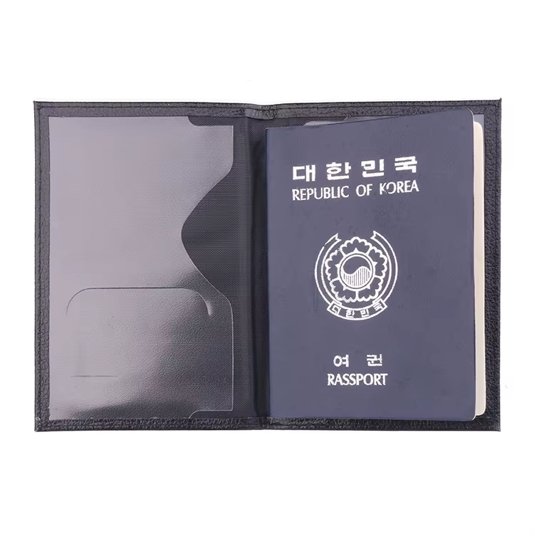Couverture de passeport français en cuir PU