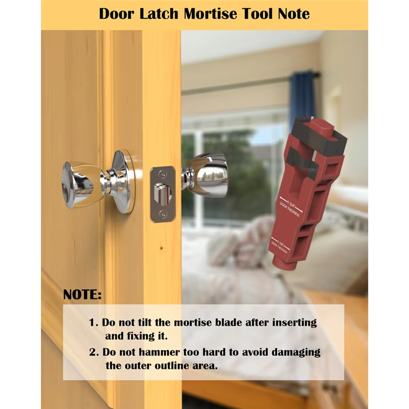 Outil de mortaise de loquet de porte B84B, Kit d'installation de loquet de porte, outil de verrouillage de porte à utiliser avec