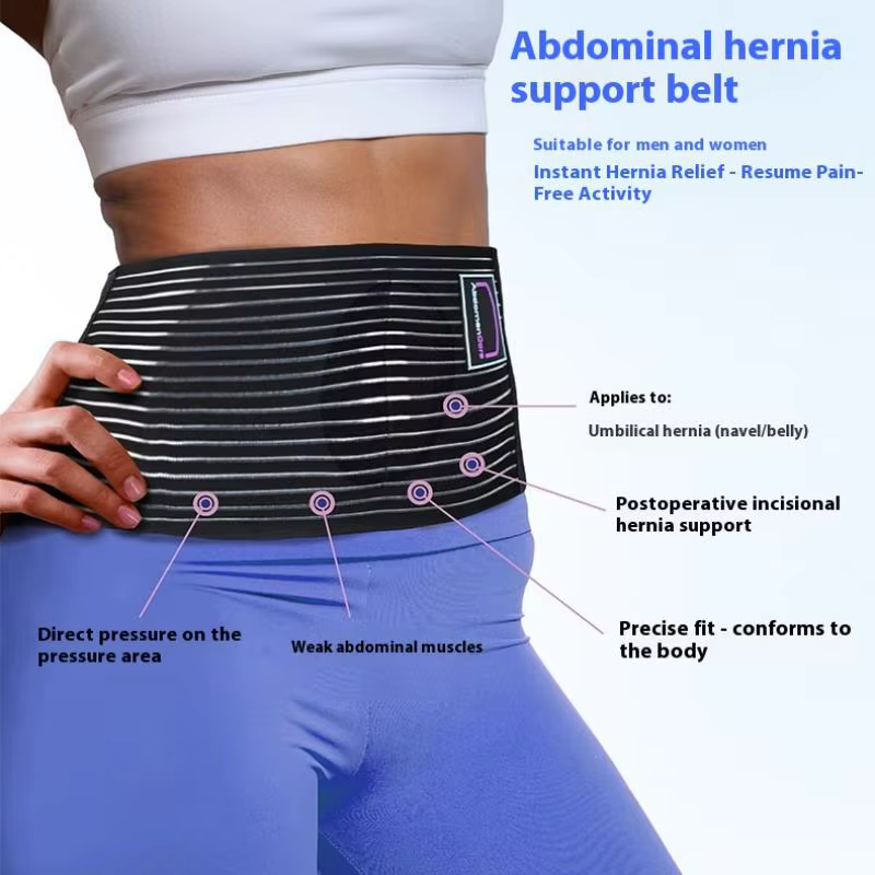 Ceinture de soutien pour hernie ombilicale pour hommes et femmes, attelle abdominale avec coussinet de soutien pour hernie, aide à soulager la douleur