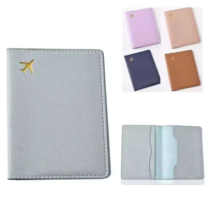 Porte-passeport de voyage en cuir PU pour hommes et femmes