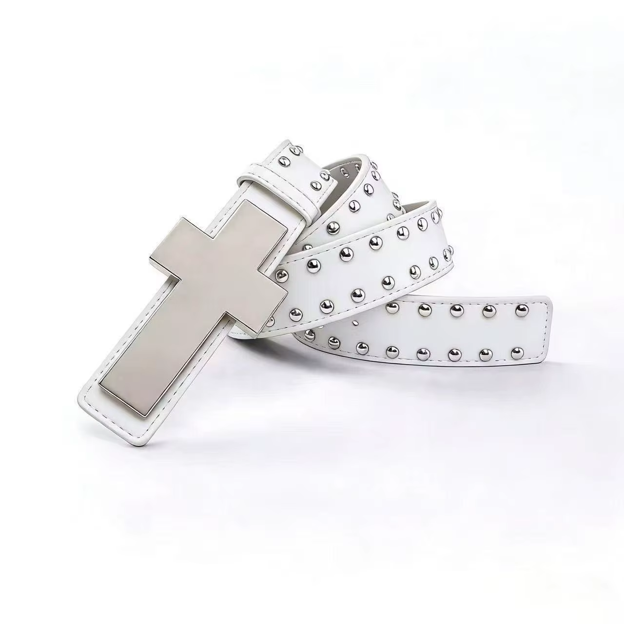 Ceinture Punk Croix pour Hommes Femmes