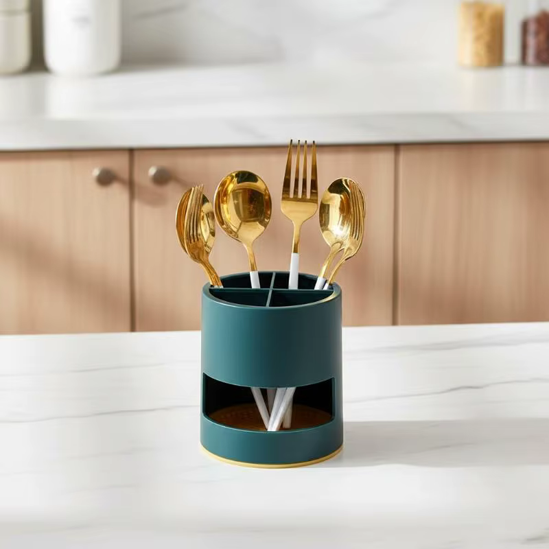 Support de brosses à dents pour salle de bain, porte-gobelet, porte-cassette, trou de drainage, accessoires de salle de bain, étagère de rangement en plastique
