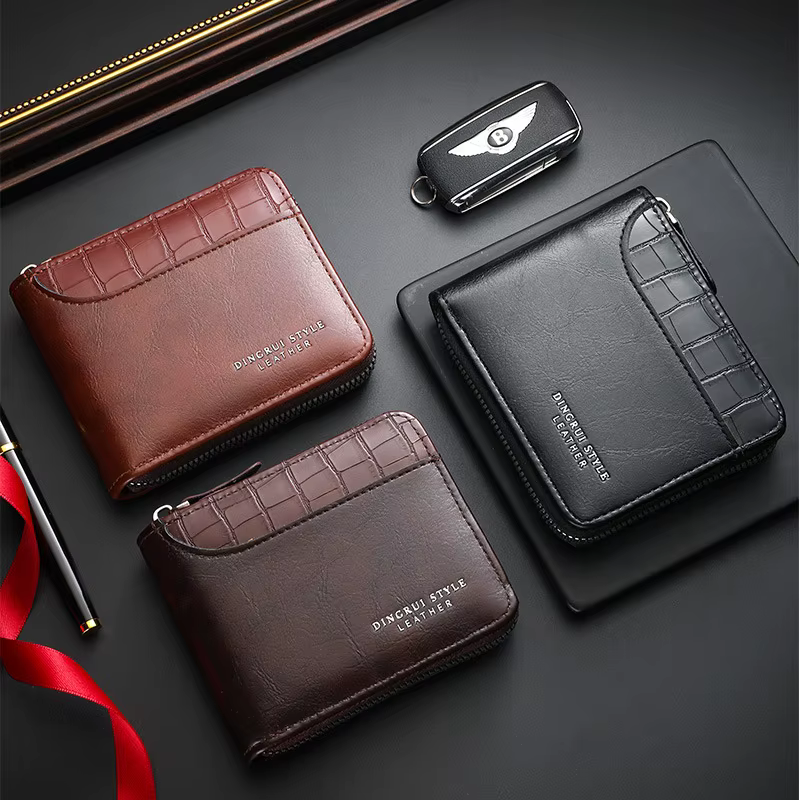Portefeuille en cuir pour homme