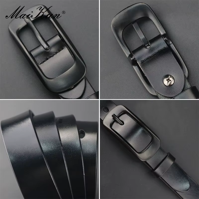 Maikun – ceinture en cuir véritable pour femme, vêtement pour jean et pantalon