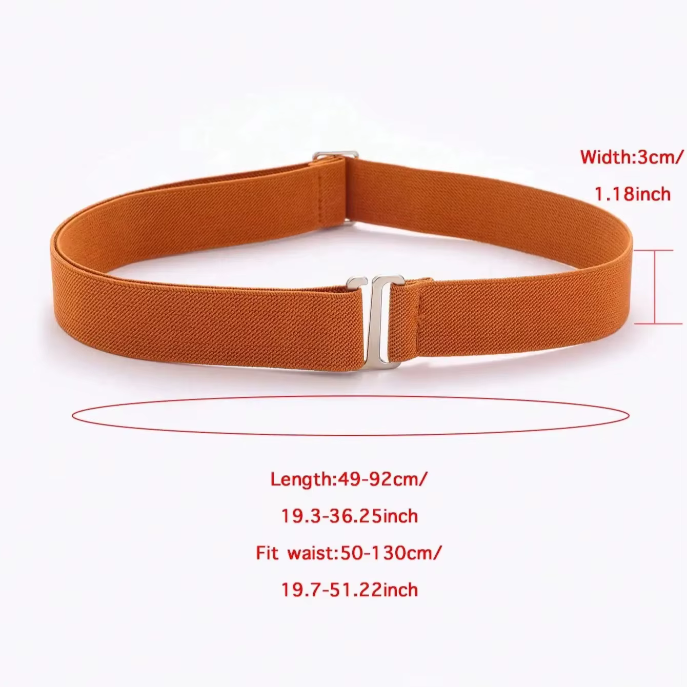 Ceinture de pantalon antidérapante élastique