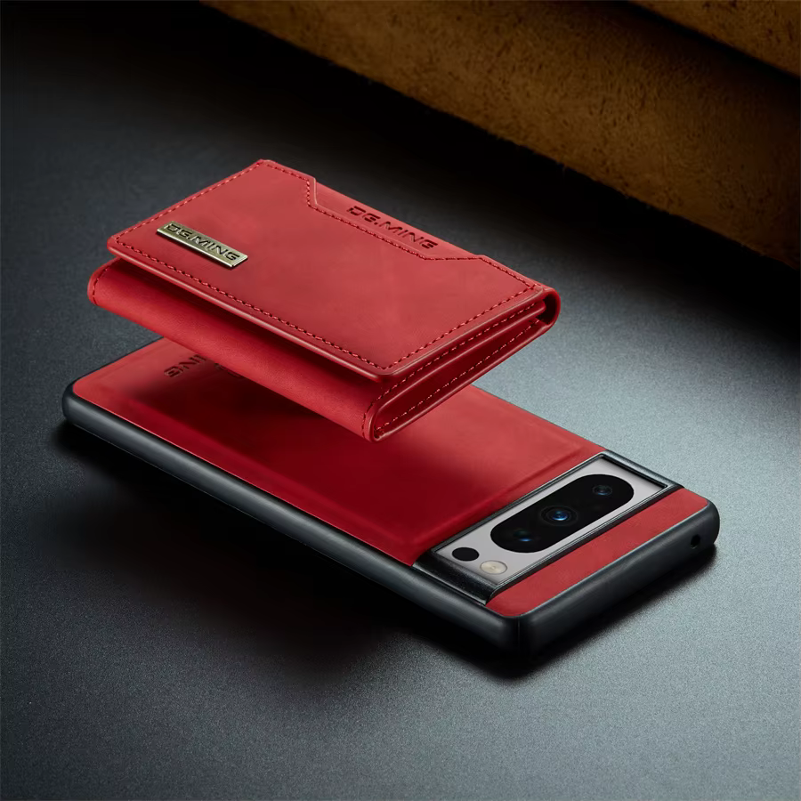 Étui portefeuille en cuir magnétique de luxe pour Google Pixel 8 Pro 7 7A 6 6A pliable Pixel8 Pixel7 béquille argent porte-carte de crédit couverture