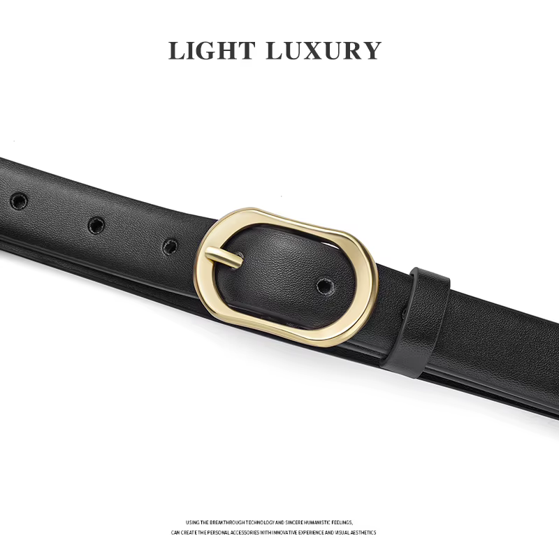 Ceinture en cuir PU pour femmes