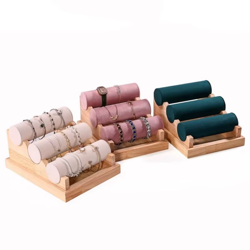 Porte-bracelet, présentoir de bijoux, organisateur de bracelets, présentoir de bijoux pour bracelets de cheville, attaches de tête, montres, chouchous, vitrine