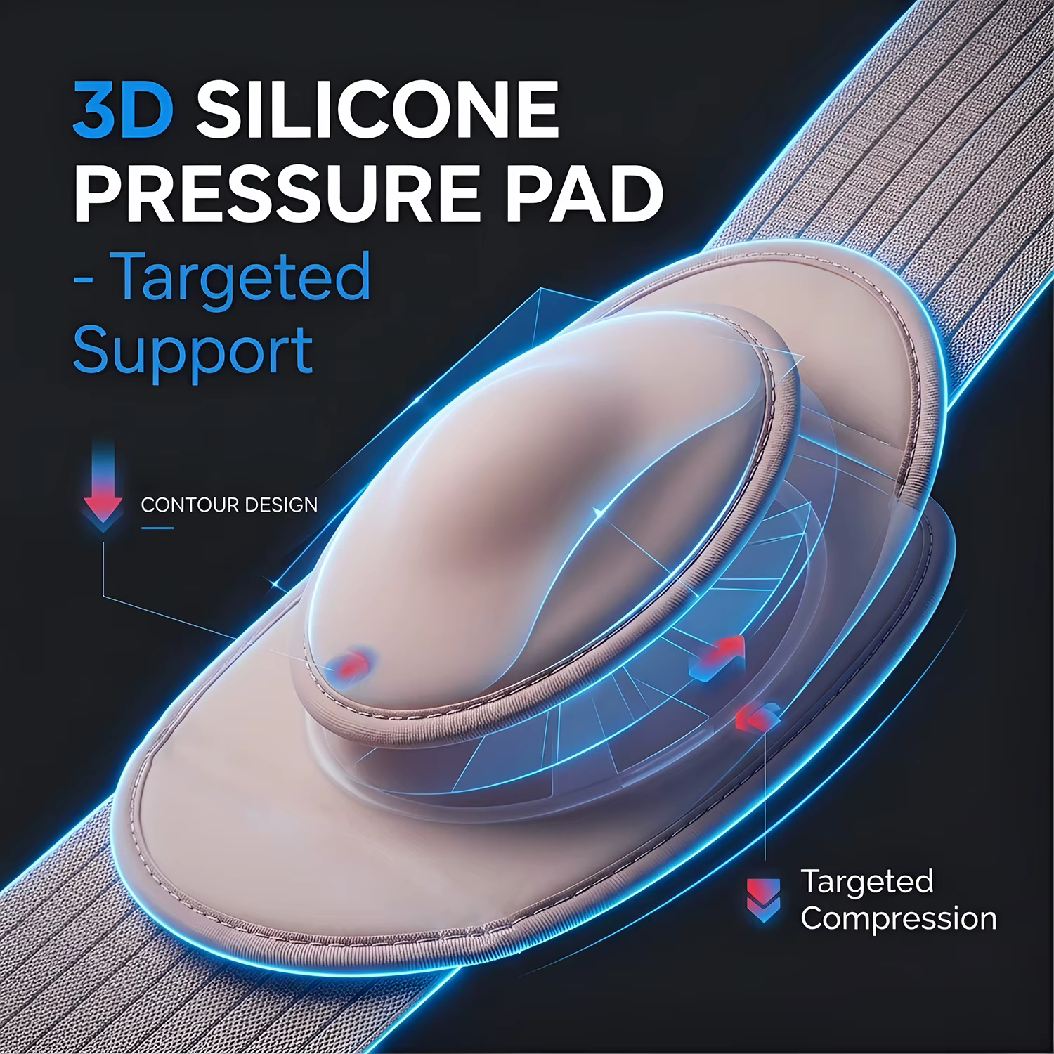 Ceinture de soutien pour hernie ombilicale pour hommes et femmes, attelle abdominale réglable avec coussinets de compression