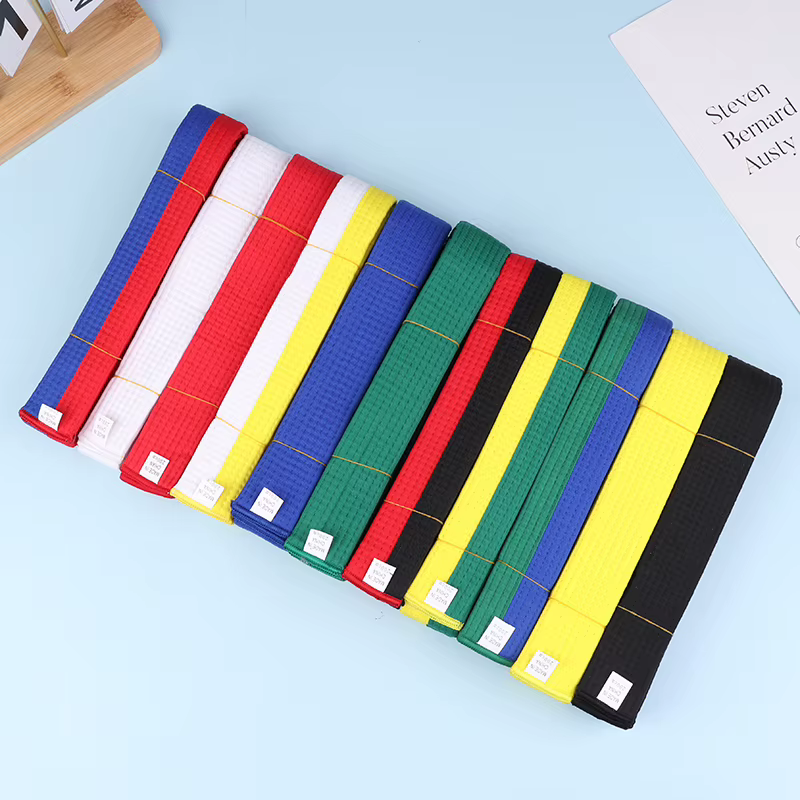 Ceinture de taekwondo ITF en coton de 200 cm de qualité supérieure, 1 pièce, accessoire de couleur pour arts martiaux, karaté, judo