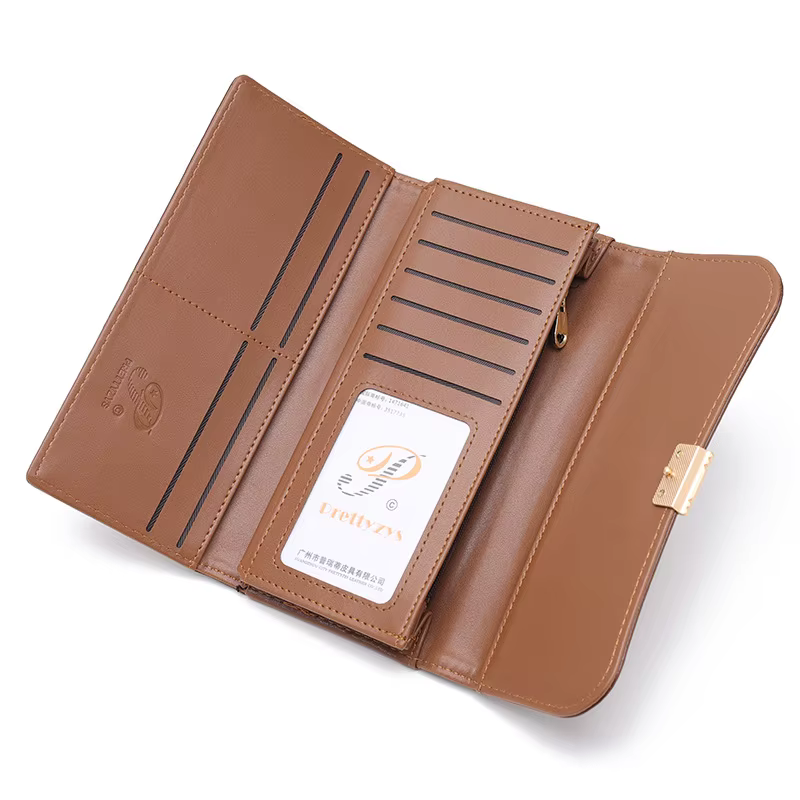 Nouveau Portefeuille Long Femme 2026 en Cuir PU de Haute Qualité