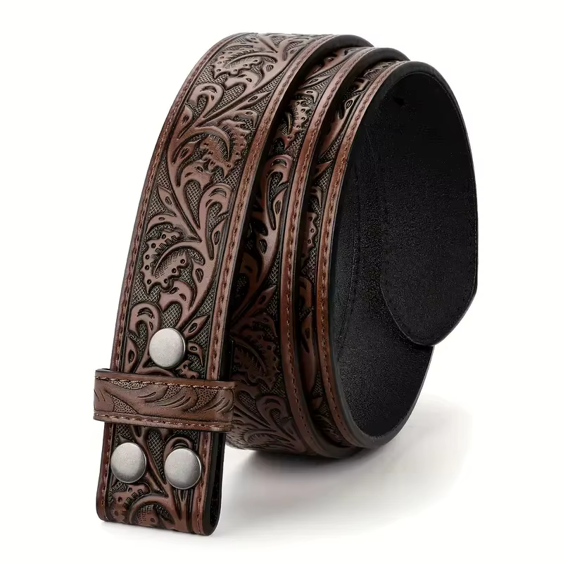 Ceinture rétro en cuir véritable pour hommes et femmes