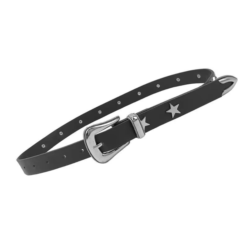 Ceinture à boucle ardillon cloutée à rivets 39BB