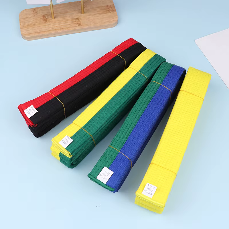 Ceinture de taekwondo ITF en coton de 200 cm de qualité supérieure, 1 pièce, accessoire de couleur pour arts martiaux, karaté, judo
