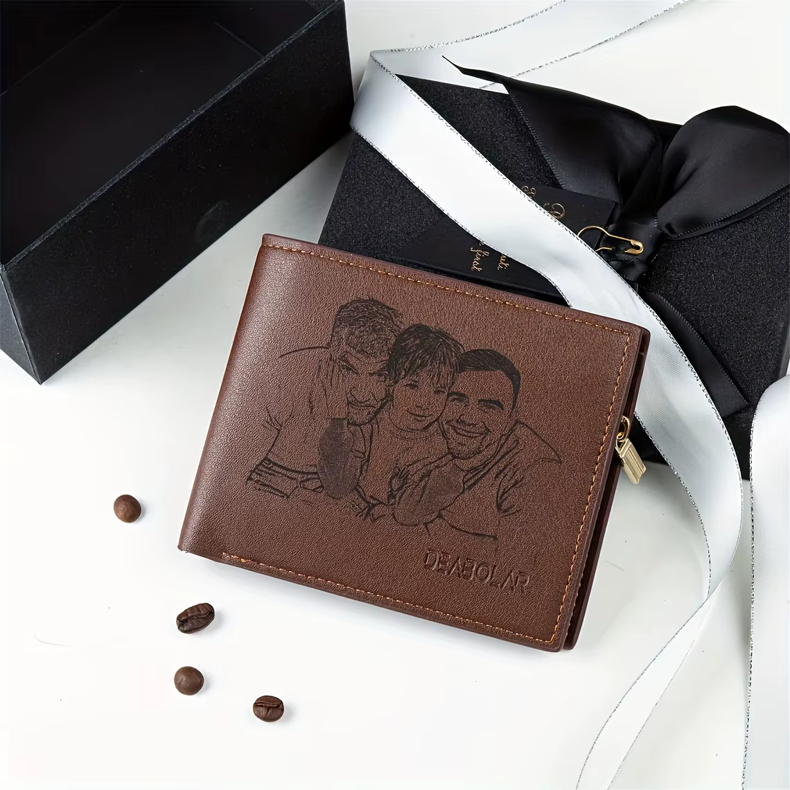 Portefeuille photo personnalisé pour homme