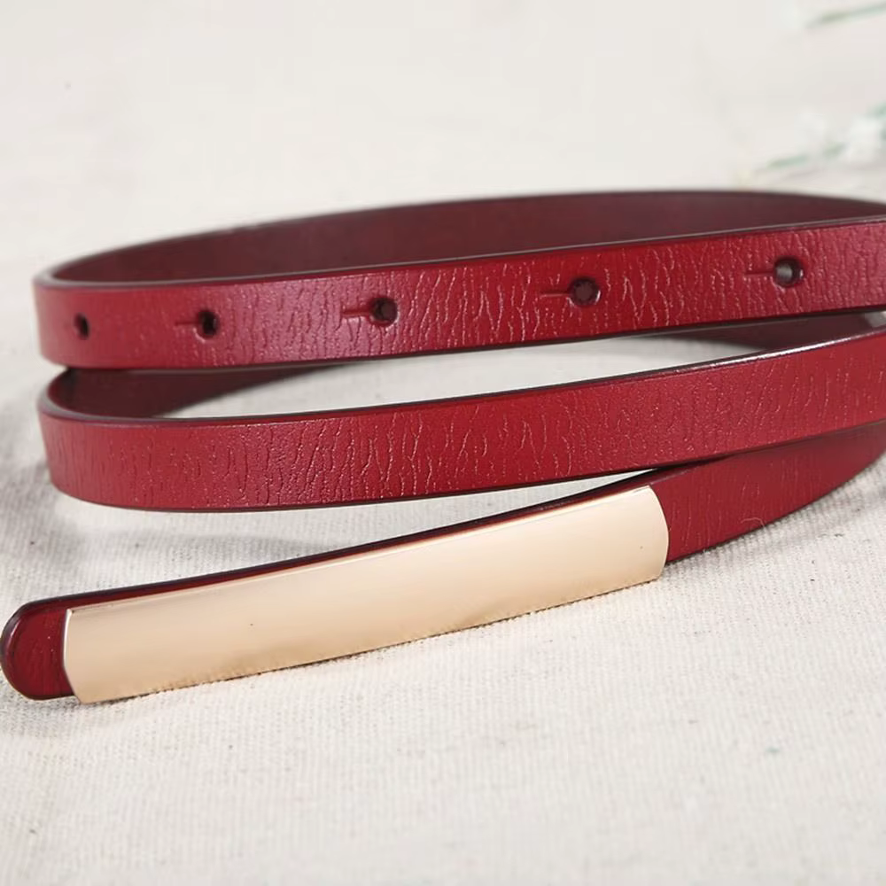 Ceinture en cuir véritable pour femmes