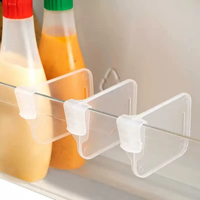 Clip de séparation pour réfrigérateur de cuisine domestique, panneau de séparation de porte latérale, support de rangement, Clip de séparation multifonctionnel, boucle
