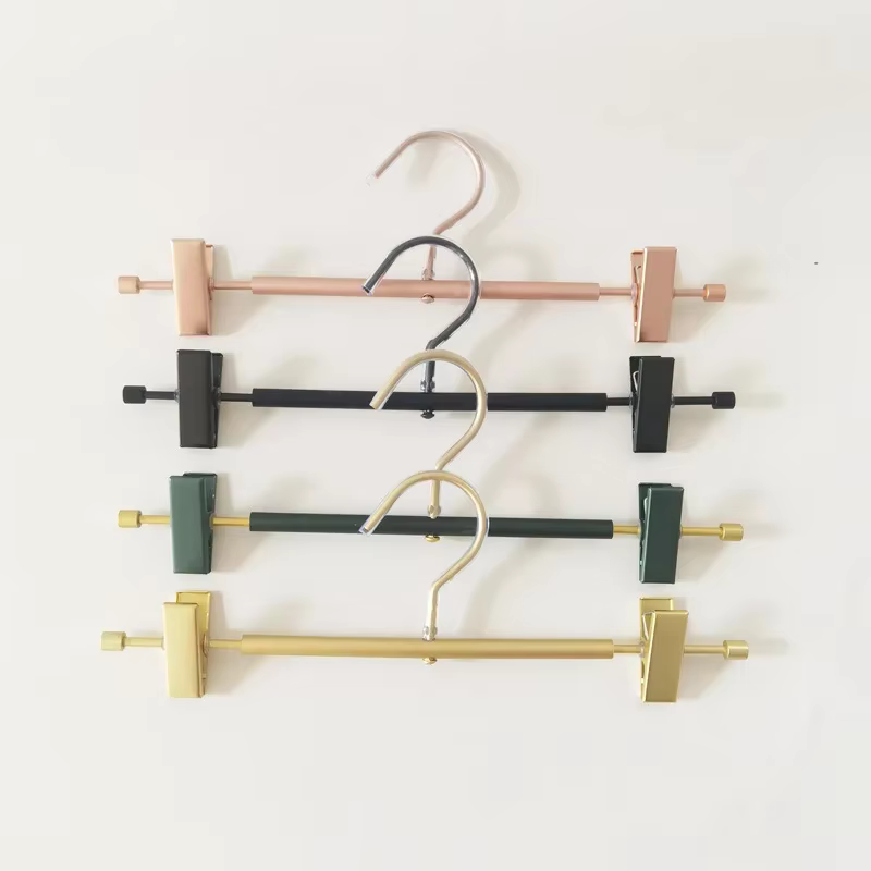 10PC cintres Clips en métal pantalons support cintres gain de place cintre organisateur placard pantalons cintres Leggings cintre en métal