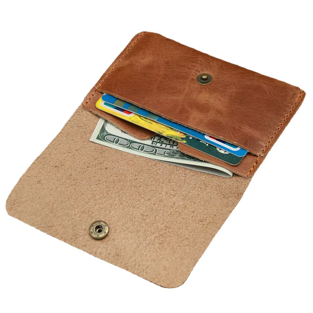 Portefeuille en cuir véritable pour hommes