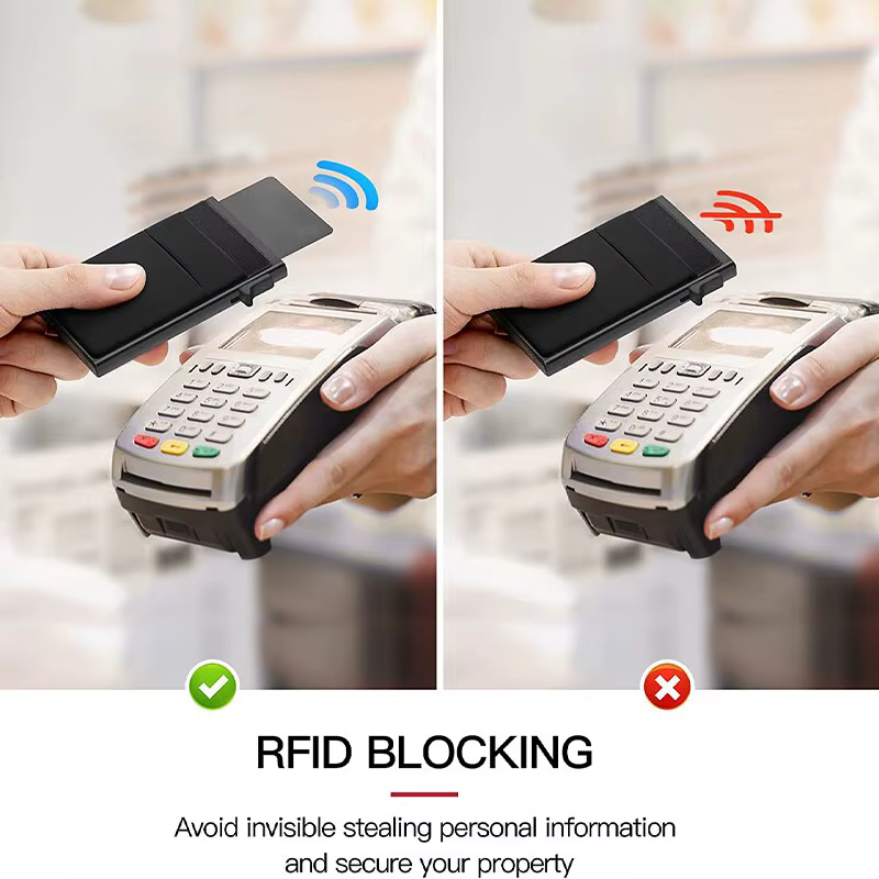 Carteras Choice-Porte-cartes de crédit Rfid pour hommes