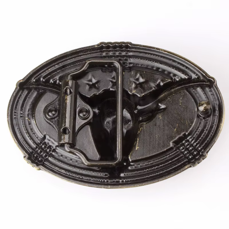 Boucle de ceinture tête de taureau