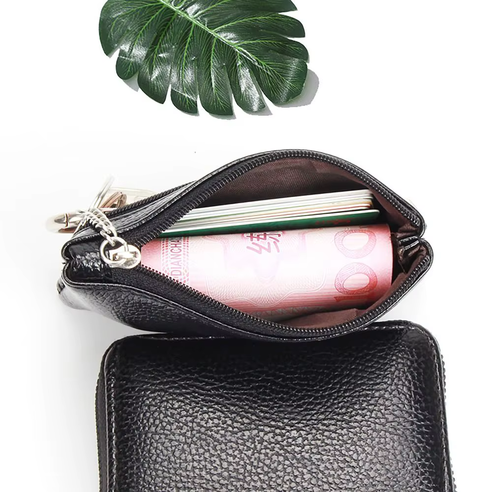 Porte-monnaie en cuir PU pour hommes