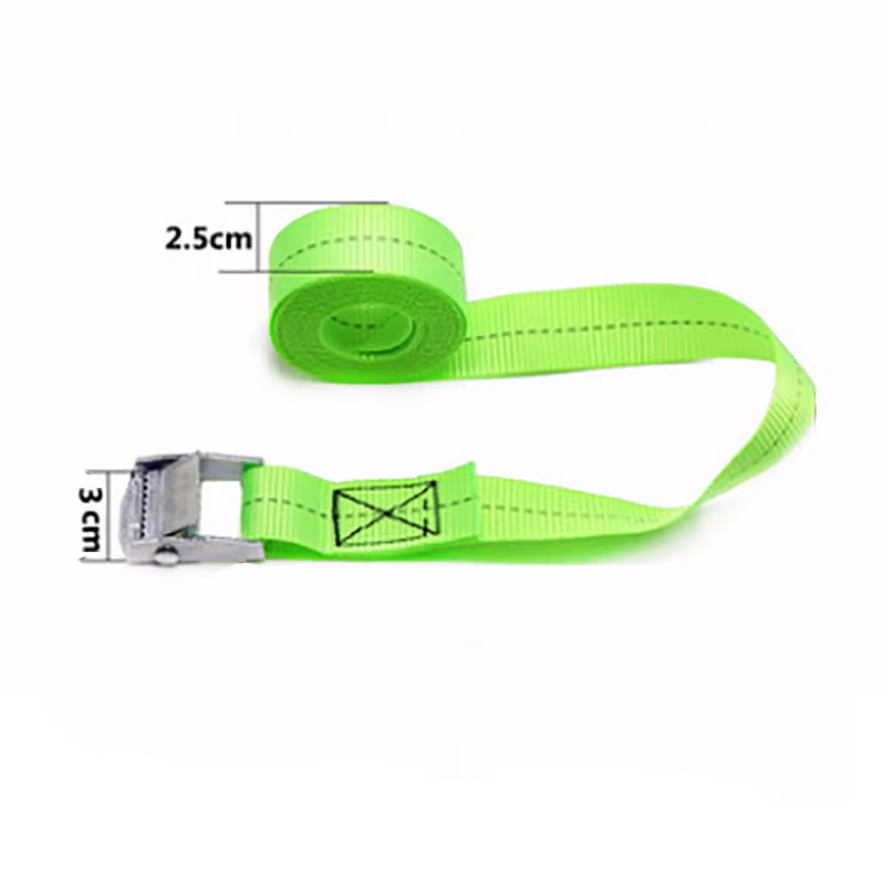 Ceinture d'arrimage à boucle solide, sangles de chargement pour voiture, moto, vélo, avec boucle en métal, remorquage pour sac à bagages, ceinture à cliquet en corde