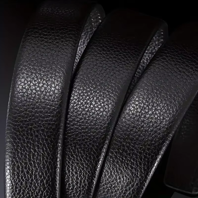 Ceinture pour hommes d'affaires de mode véritable marque de luxe ceinture à boucle en métal ceinture souple en cuir PU de haute qualité avec pantalon Cargo jean