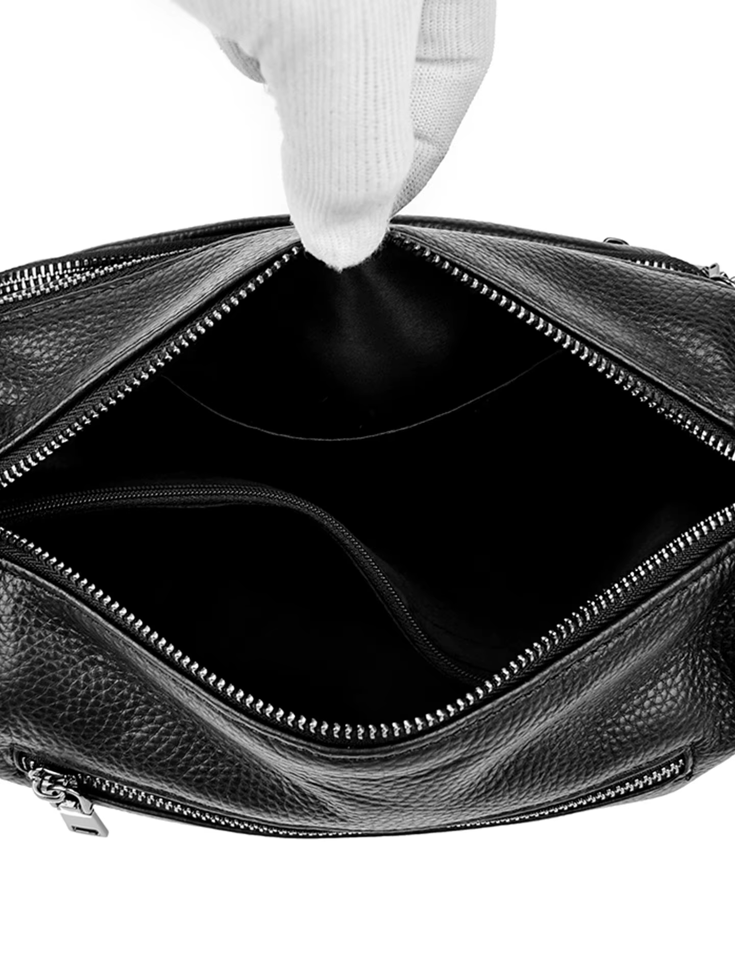 Sac à bandoulière en cuir véritable pour femmes