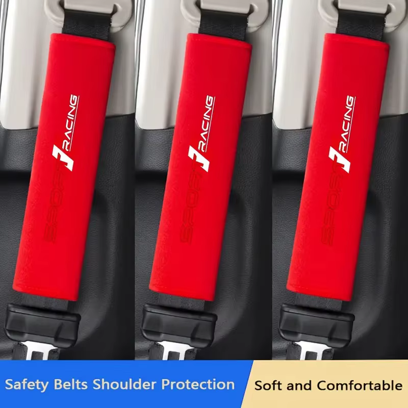 Coussins de ceinture de sécurité de voiture doux et confortables, 2 pièces, coussins de ceinture de sécurité personnalisés et à la mode, adaptés à une utilisation sur véhicule