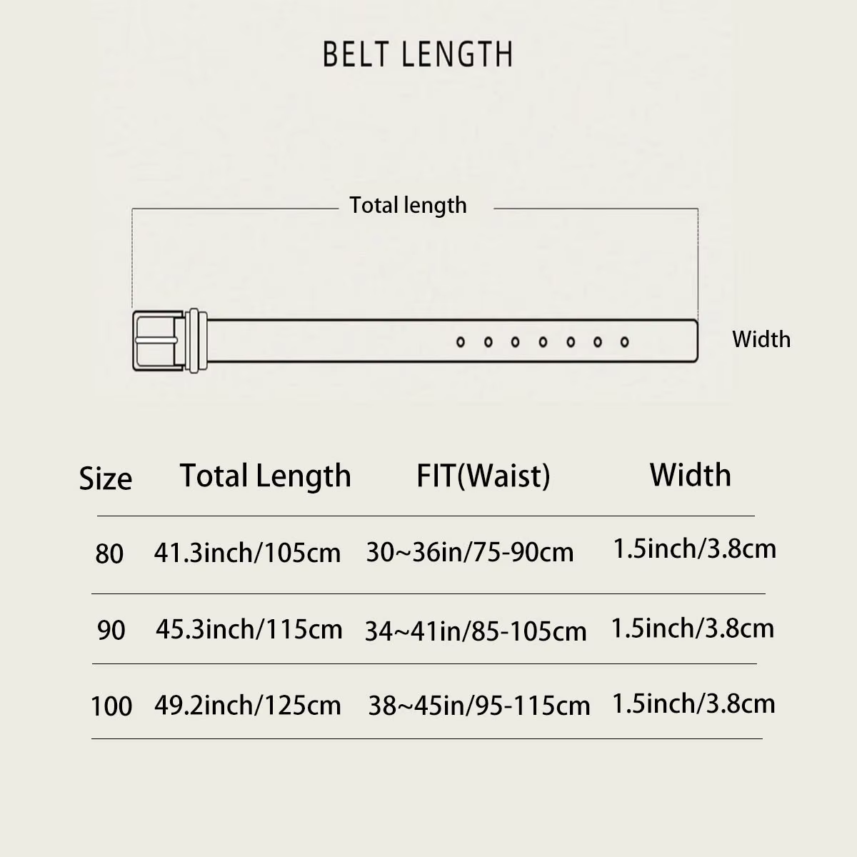 HERSHINE 1 pièce élégante ceinture en cuir à carreaux noir et blanc