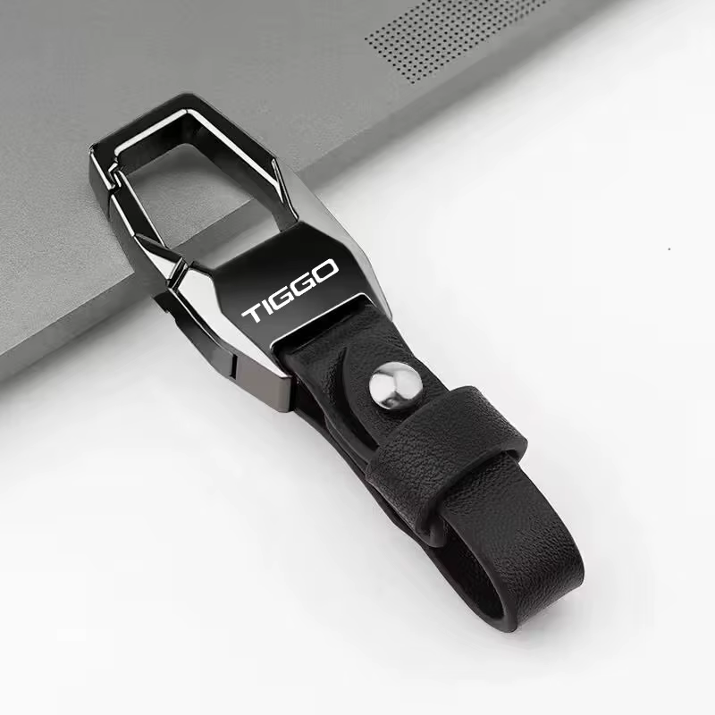 Porte-clés de voiture en cuir de luxe