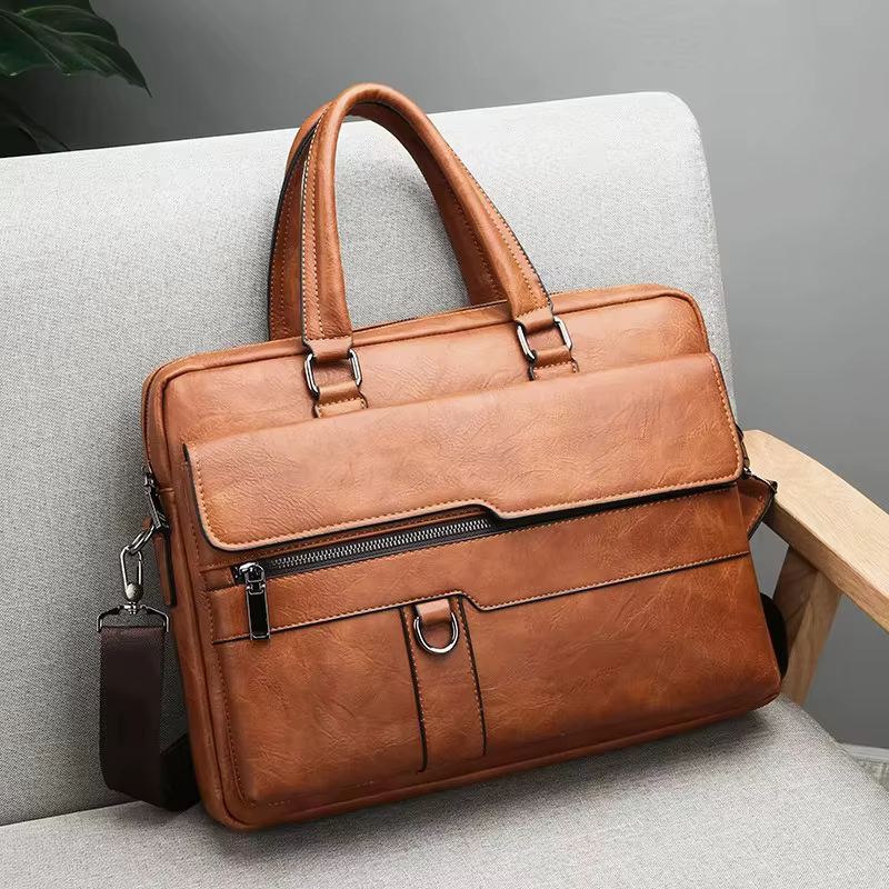 Marque de luxe hommes sac à main en cuir homme porte-documents pour ordinateur portable messager
