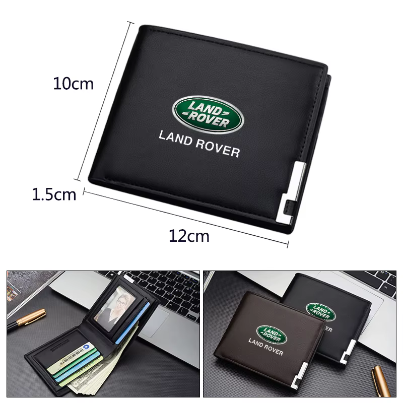 Portefeuille professionnel en cuir PU pour permis de conduire et cartes de crédit, pour Land Rover Discovery Range Rover Evpque Defender Freelander
