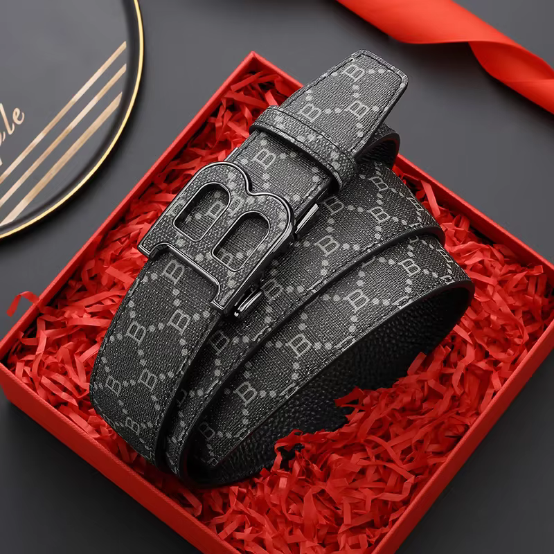 Haute qualité 3.4 cm marque de luxe hommes ceintures célèbres